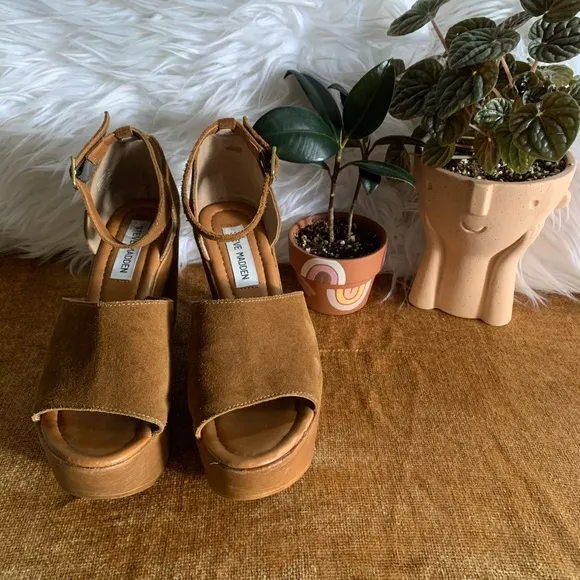 Suede Platform Wedges