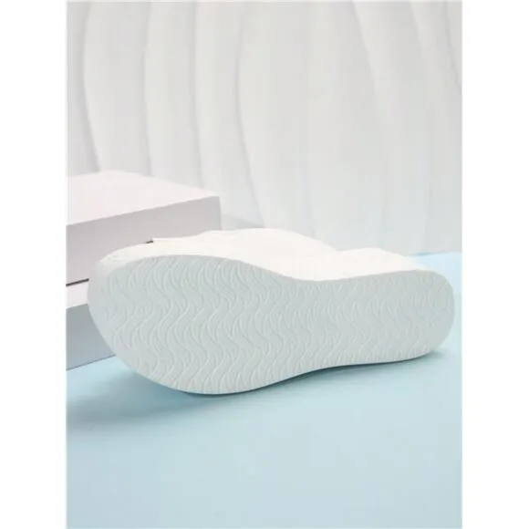 Summer White Platform Wedge Sandals With Thick Bottom For Women