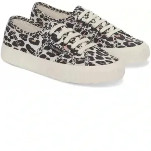Superga 2750 Light Leopard Print Womens Canvas Trainers shoes Sz 36/US 6 nwob