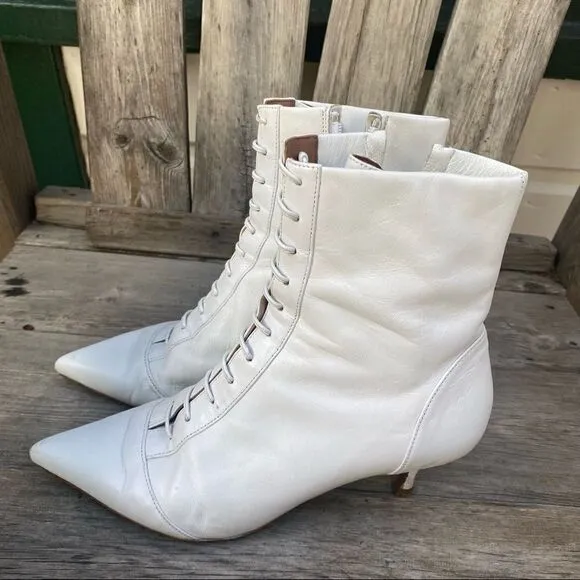 Tabitha Simmons Emmet Lace-Up Leather Ankle Boots size EU 35
