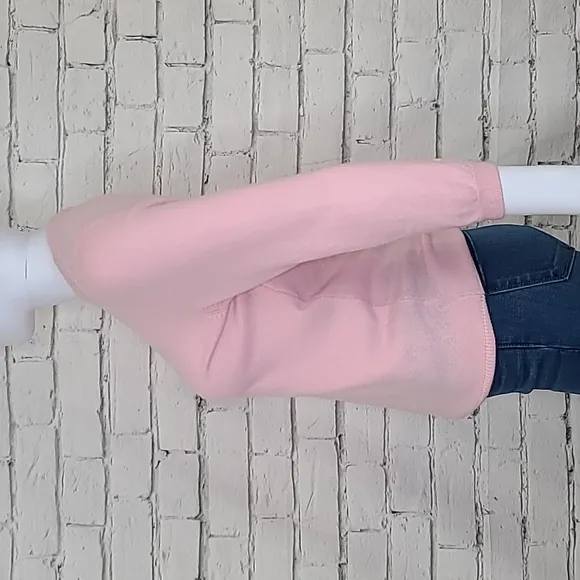 Talbots Audrey Cashmere Crew Neck 3/4 Sleeve Sweater in Baby Pink