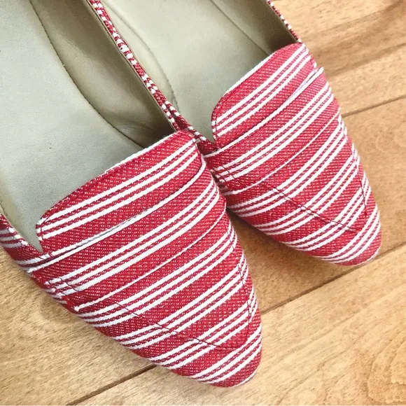 TALBOTS STRIPED FRANCESCA DRIVING MOCCASIN Size 7.5