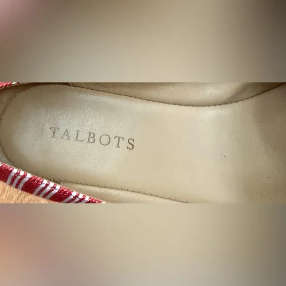 TALBOTS STRIPED FRANCESCA DRIVING MOCCASIN Size 7.5