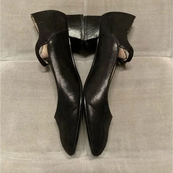 Taryn Rose Fannie Mary Jane Kitten Heels Black Shoes Comfortable Classic Size 10