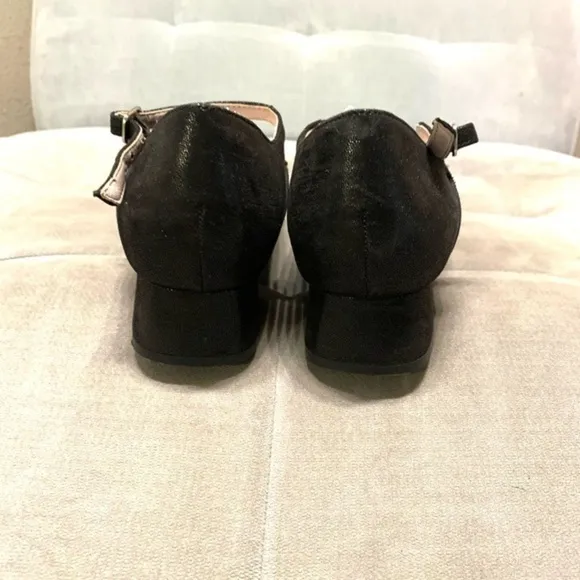 Taryn Rose Fannie Mary Jane Kitten Heels Black Shoes Comfortable Classic Size 10