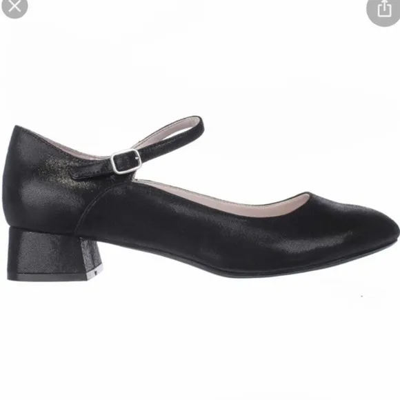 Taryn Rose Fannie Mary Jane Kitten Heels Black Shoes Comfortable Classic Size 10