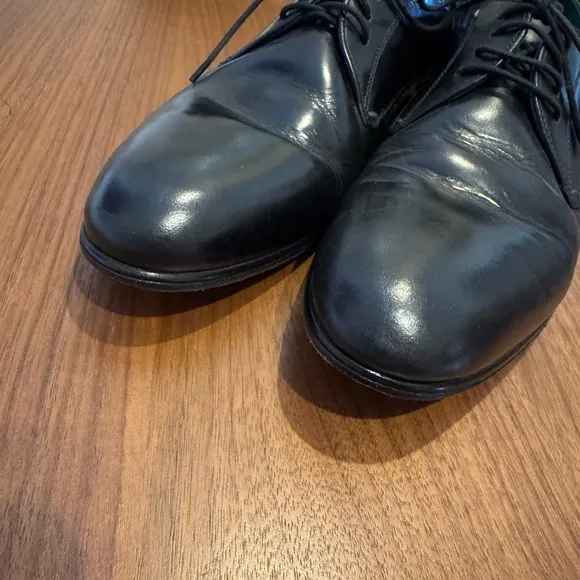 Ted Baker London Fonntan Derby Oxford Leather Black Lace Up Dress Shoe Men’s 8