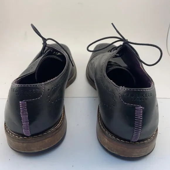 Ted Baker marar black oxford lace up shoes 9
