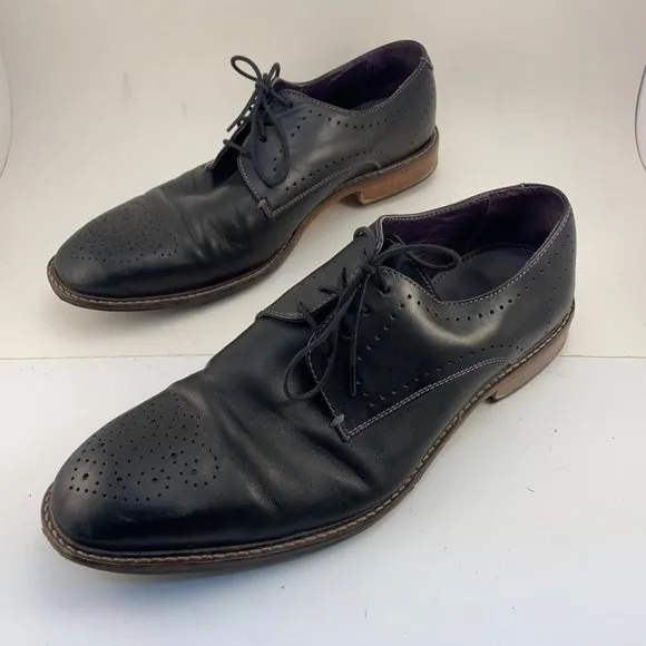 Ted Baker marar black oxford lace up shoes 9