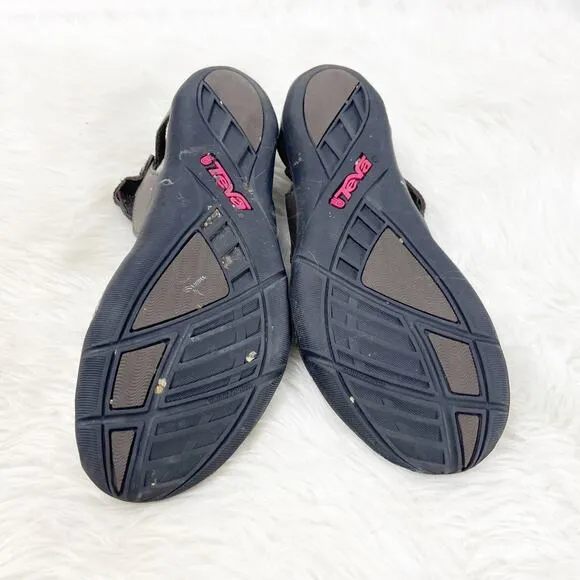 Teva 7 womens Brown Northwater Sport Mary Jane Outdoor Mesh Walking Flats