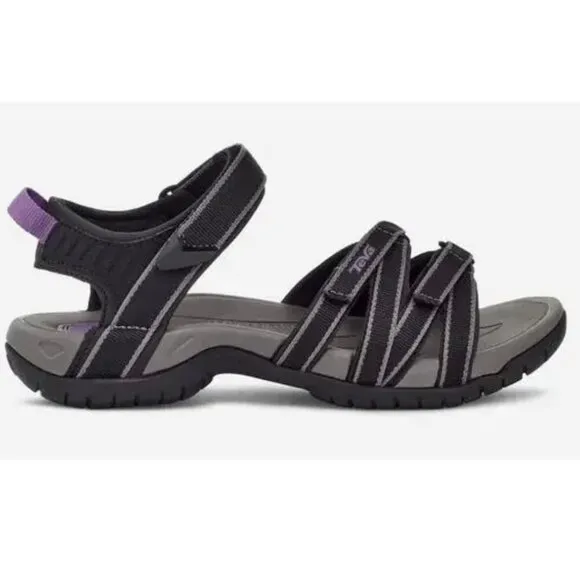 Teva Tirra Hiking Sporty Strappy Sandals Outdoor Water Shoes Black Purple Size 8