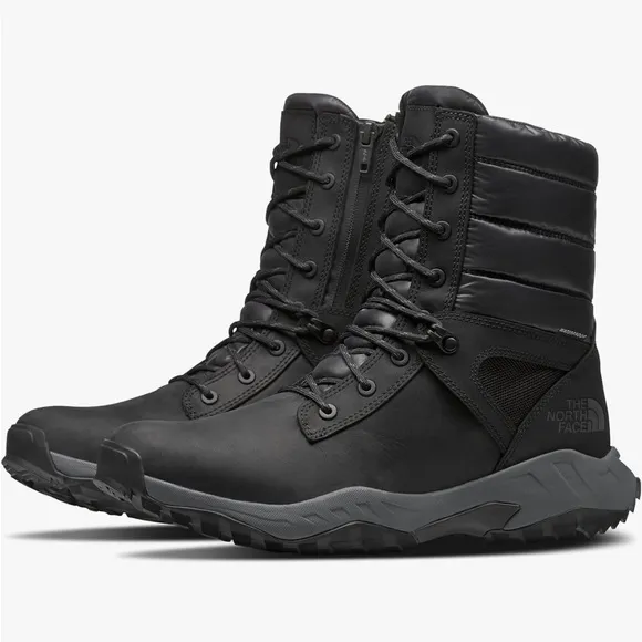 The North Face men’s thermoball zip up Black Winter Boots 8.5 outdoor hiking