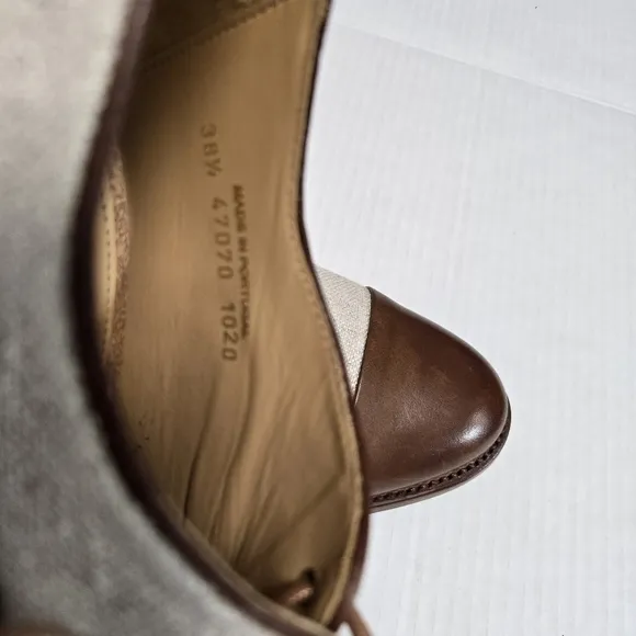 The Office of Angela Scott, Miss Maisel  38.5 or 8.5 brown tan NWOT