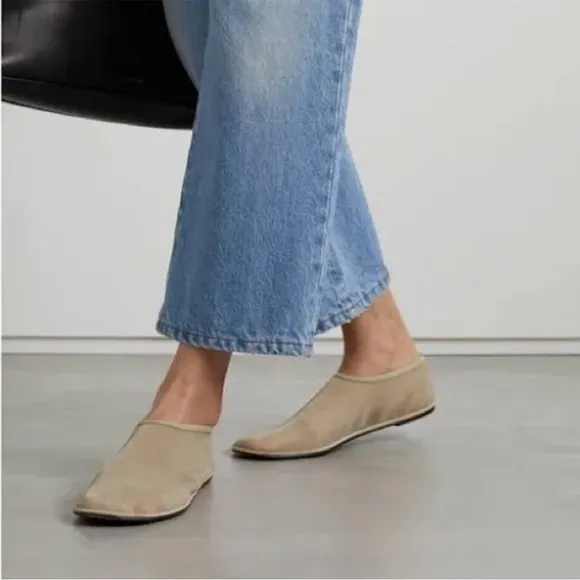 The Row Sock Flats Nude Mesh 38