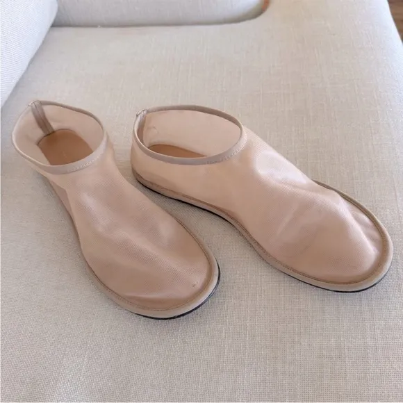 The Row Sock Flats Nude Mesh 38