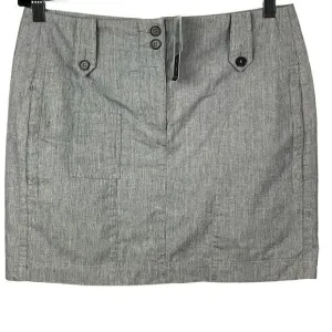 Theory Womens Yula Mini Skirt Shipwreck Navy Indigo Blue Trouser Pencil NWT sz 6