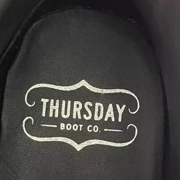 Thursday Boot Co. Captain Ankle Boots Cap Toe Brown Nubuck Lace up Men's 8.5 US