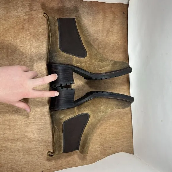 Thursday Boot Company Chelsea Boots Womens Size 6.5 Brown Nubuck Leather
