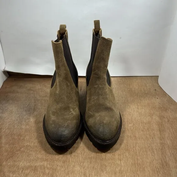Thursday Boot Company Chelsea Boots Womens Size 6.5 Brown Nubuck Leather