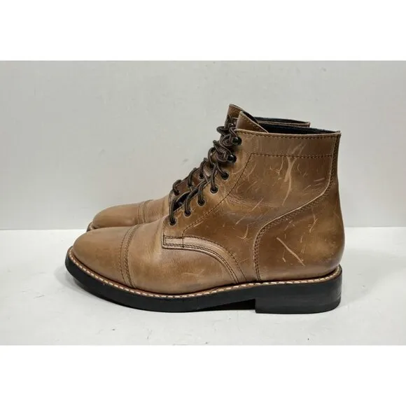 Thursday Boot Company Men’s Size 11 Captain Lace Up Boots Brown Leather