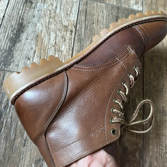 THURSDAY Boot Company Vanguard lace up leather Boots 10D