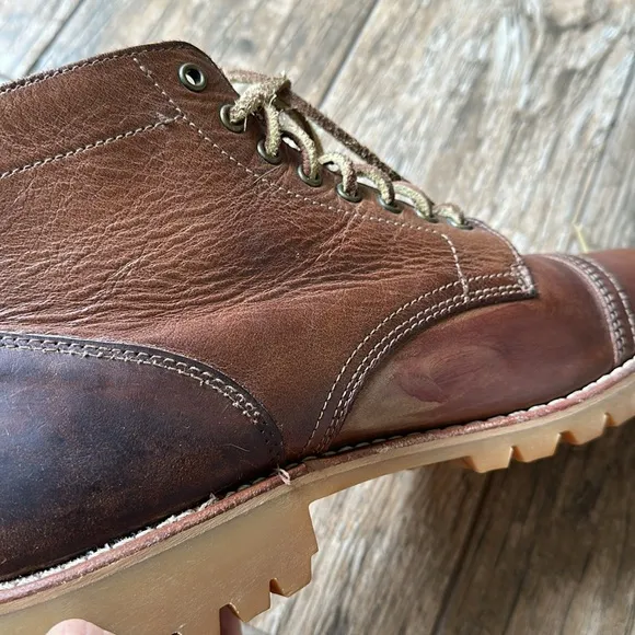 THURSDAY Boot Company Vanguard lace up leather Boots 10D