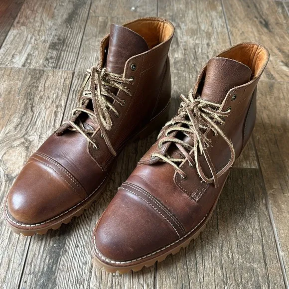 THURSDAY Boot Company Vanguard lace up leather Boots 10D