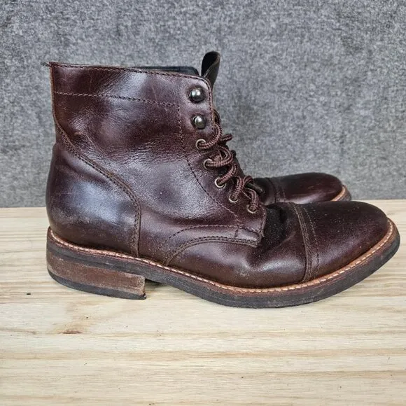 Thursday Boots Everyday Men's Brown Leather Lace up Chukka Ankle Boots size 9