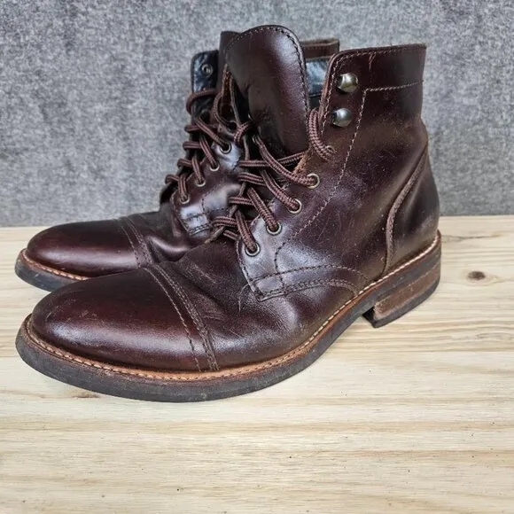 Thursday Boots Everyday Men's Brown Leather Lace up Chukka Ankle Boots size 9