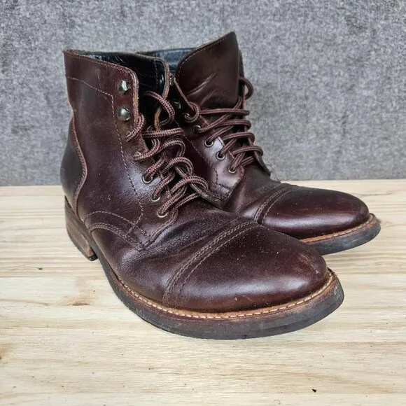 Thursday Boots Everyday Men's Brown Leather Lace up Chukka Ankle Boots size 9