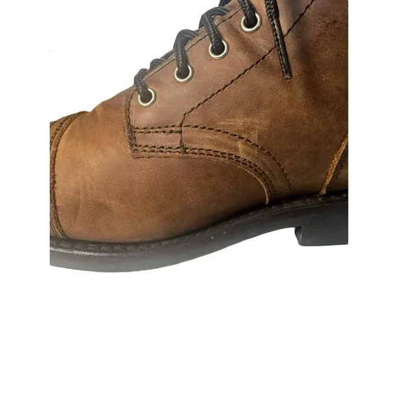 Thursday Everyday Women’s Boots - Brown - Leather Lace Up Size 8 Fast Shipping