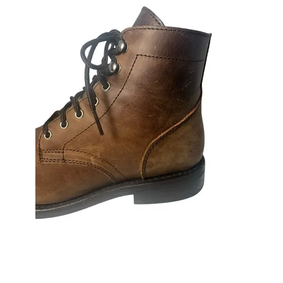 Thursday Everyday Women’s Boots - Brown - Leather Lace Up Size 8 Fast Shipping