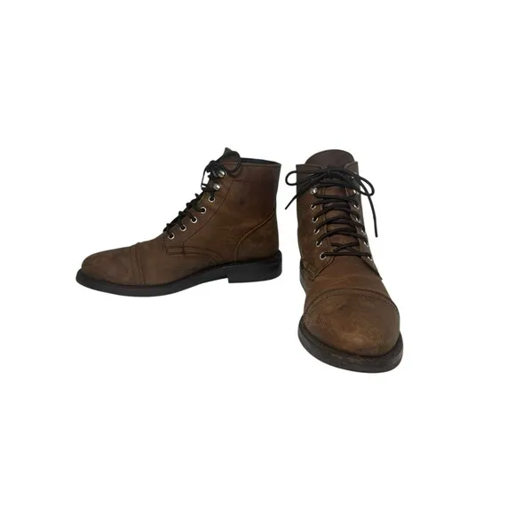 Thursday Everyday Women’s Boots - Brown - Leather Lace Up Size 8 Fast Shipping
