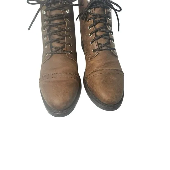 Thursday Everyday Women’s Boots - Brown - Leather Lace Up Size 8 Fast Shipping