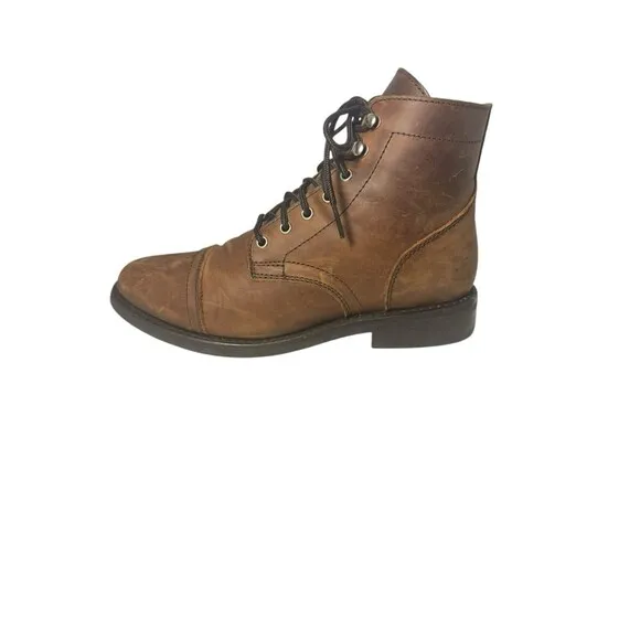 Thursday Everyday Women’s Boots - Brown - Leather Lace Up Size 8 Fast Shipping