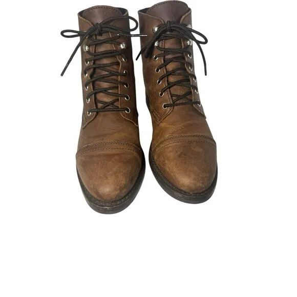 Thursday Everyday Women’s Boots - Brown - Leather Lace Up Size 8 Fast Shipping