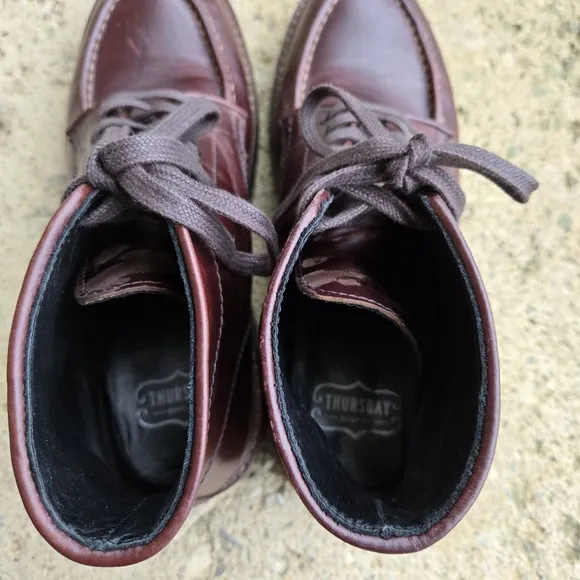 Thursday Mens Everyday Captain Lace Up Leather Boots Size 10.5