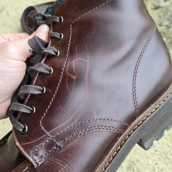 Thursday Mens Everyday Captain Lace Up Leather Boots Size 10.5