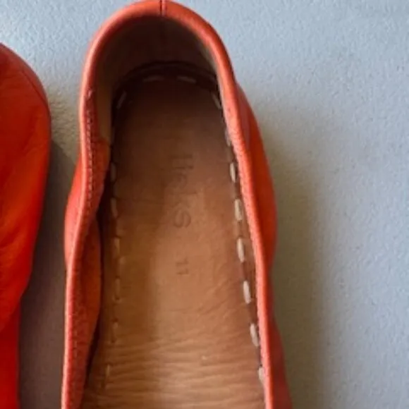 Tieks by Gavrieli Tangerine Ballet Flats Size 11