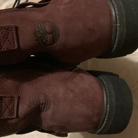 Timberland 6” Burgundy Belt Boots