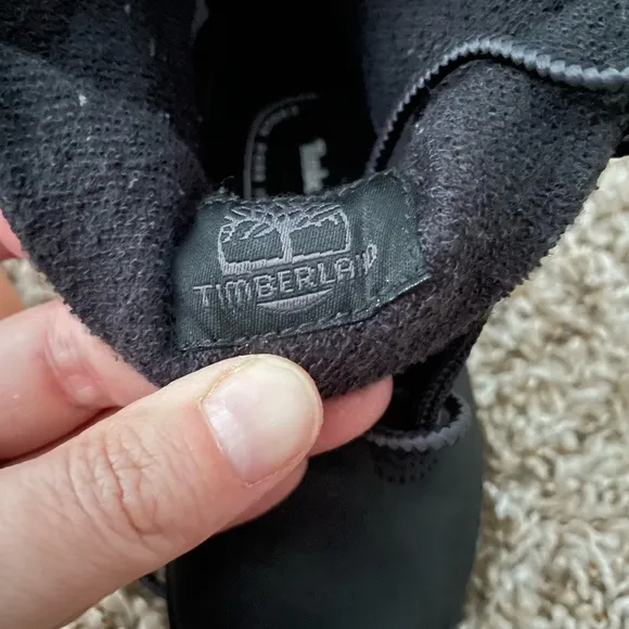 Timberland Black High Top Lace Up Boots Size 7