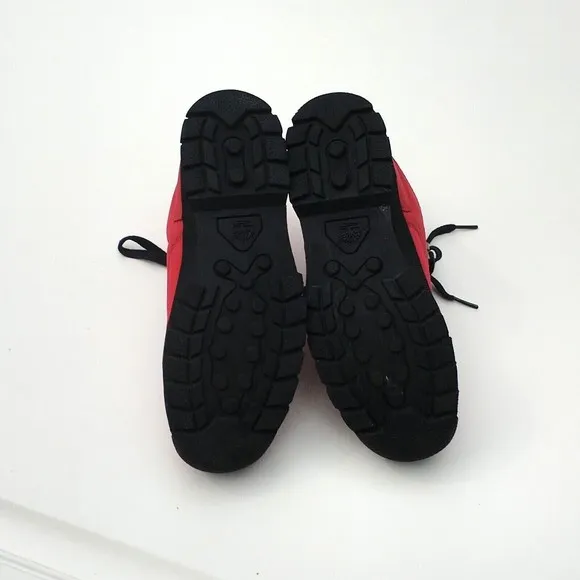 Timberland Boys Red Boots Size 5 UK 4.5 Lace Up WORN ONCE