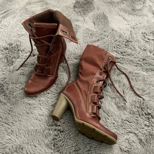 Timberland Brick Red Lace Up Boots