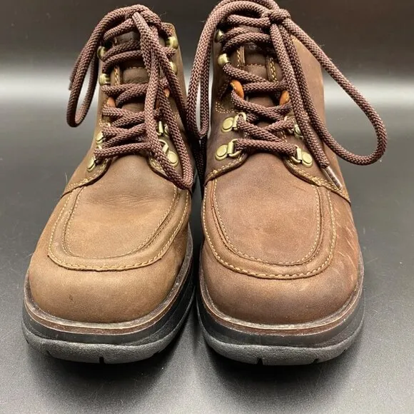 Timberland Brown Leather Lace-Up Boots Women's Size 7.5