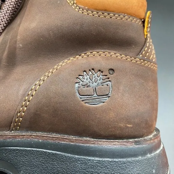 Timberland Brown Leather Lace-Up Boots Women's Size 7.5