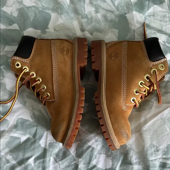 Timberland Brown Leather Lace-Up Boots