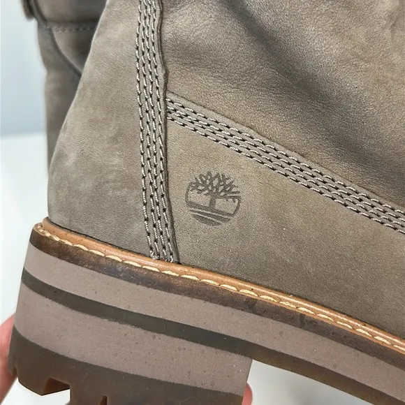 Timberland Courmayeur Valley Leather Lace Up Boots Taupe Nubuck Size 7