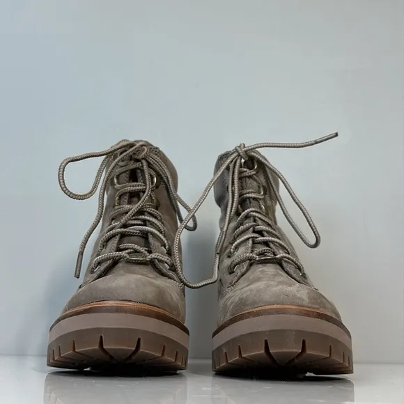 Timberland Courmayeur Valley Leather Lace Up Boots Taupe Nubuck Size 7