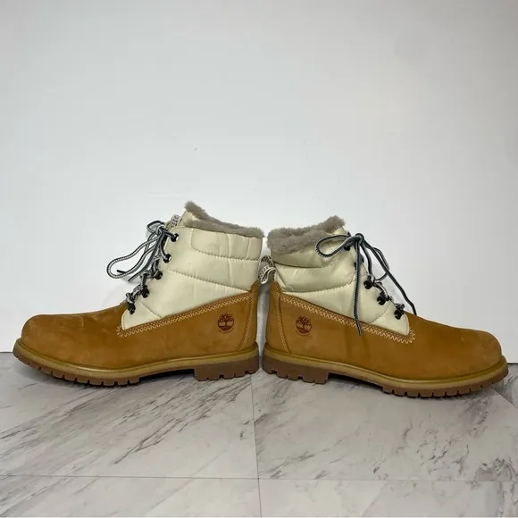 Timberland Lace Up Puffer Top Boot 11