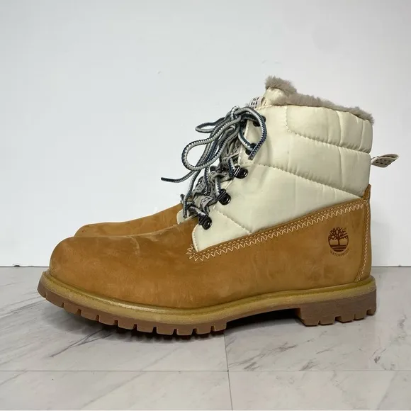 Timberland Lace Up Puffer Top Boot 11